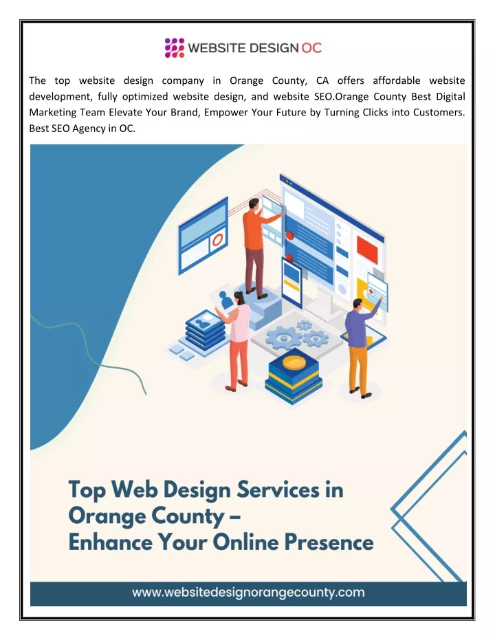 the top website design company in orange county