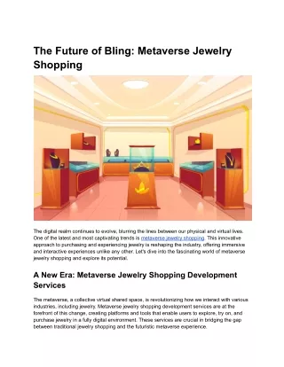 Glamour in the Metaverse: Exclusive Jewelry Collections