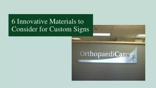 6 Innovative Materials to Consider for Custom Signs