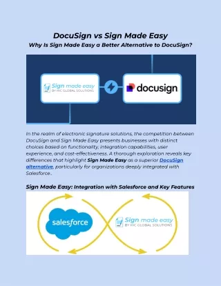 Sign Made Easy vs. DocuSign