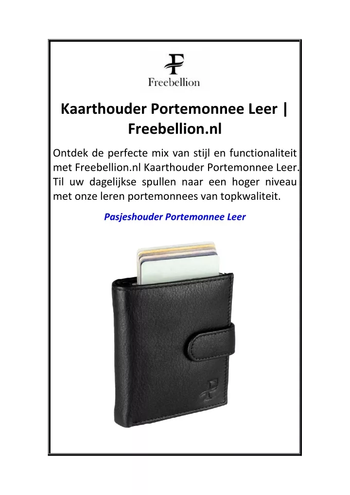 kaarthouder portemonnee leer freebellion nl