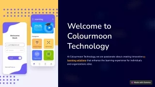 best E-Learning App Development Company in India  Colourmoon-Technology