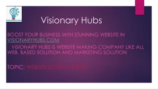 website development ppt