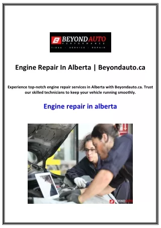 engine repair in alberta beyondauto ca