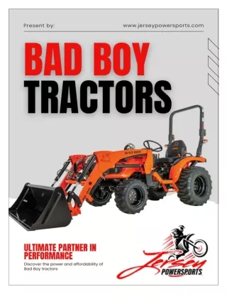Unbeatable Bad Boy Tractor Prices: Your Guide to Affordable Power