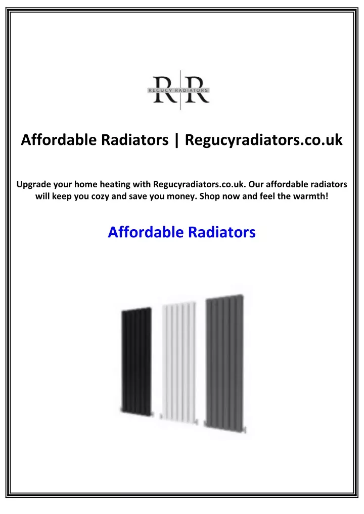 affordable radiators regucyradiators co uk