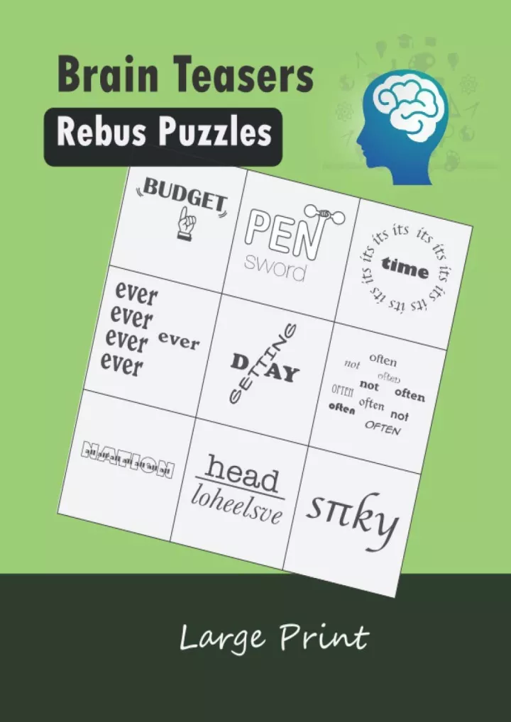 PPT - read_ Brain Teasers Rebus Puzzles Large Print: Word Picture ...