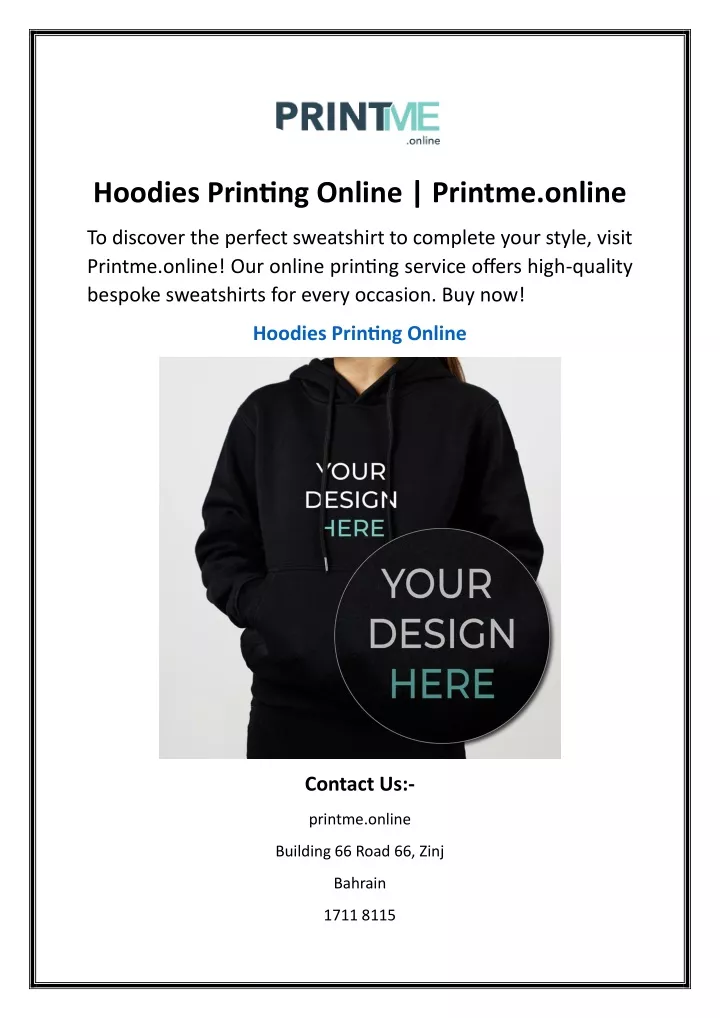 hoodies printing online printme online