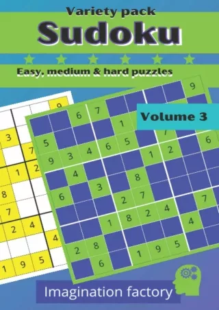 read❤ Sudoku variety pack. Easy, medium & hard puzzles: 100 puzzles. 6x9 travel