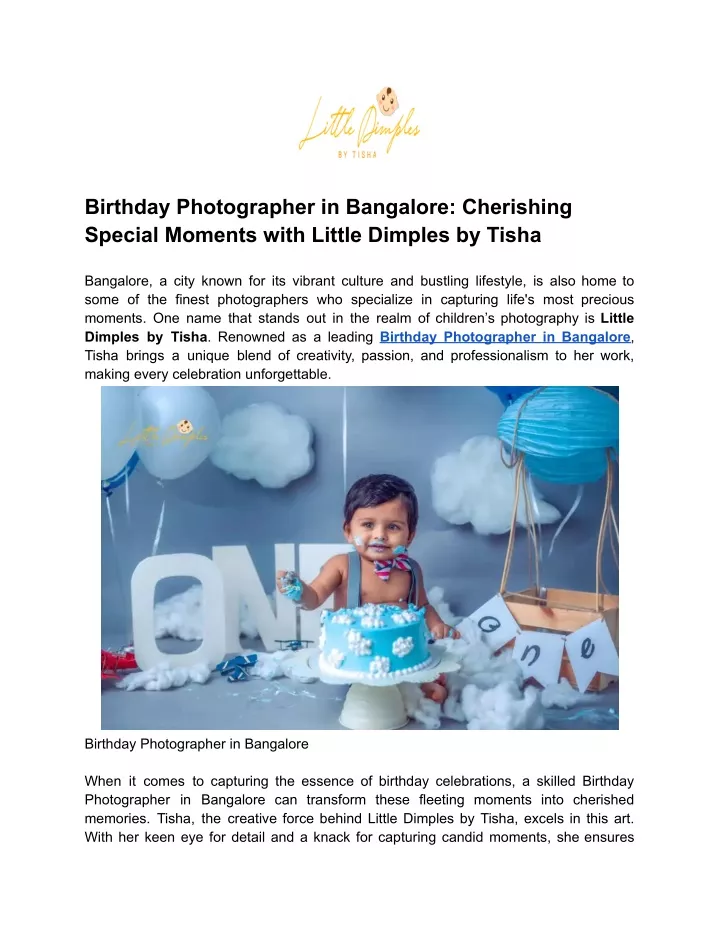 birthday photographer in bangalore cherishing