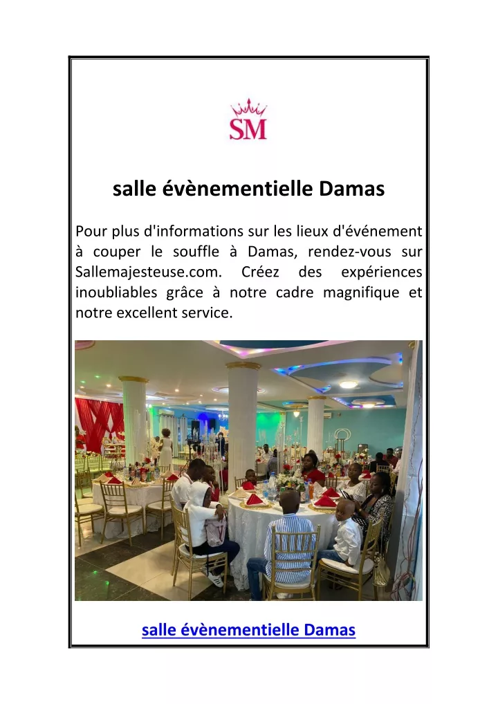 salle v nementielle damas