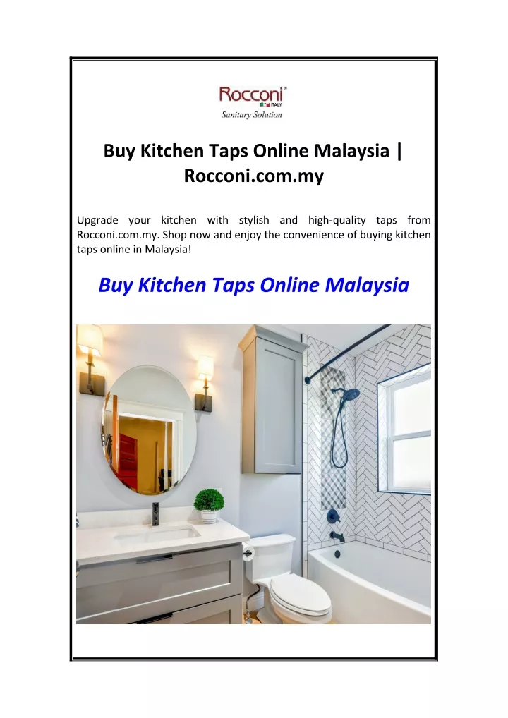 buy kitchen taps online malaysia rocconi com my