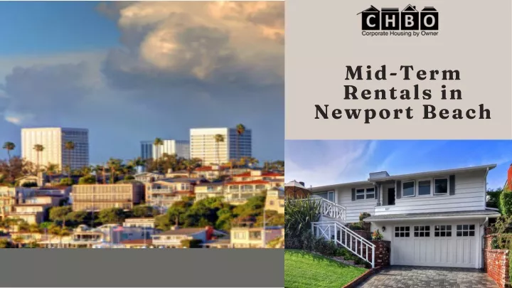 mid term rentals in newport beach