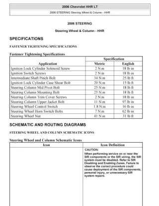 2008 Chevrolet Hhr Service Repair Manual