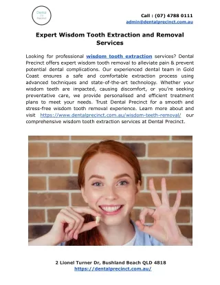 Expert Wisdom Tooth Extraction and Removal Services