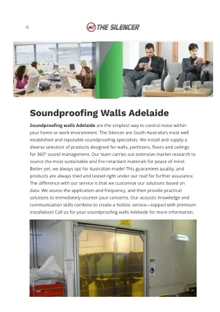 Soundproofing Walls Adelaide