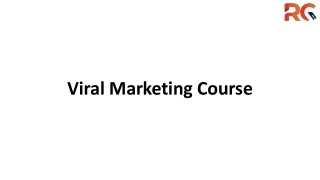 Viral Marketing Course  training institute in Hyderabad