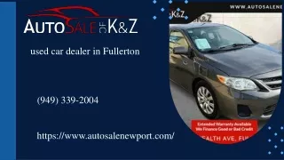 Affordable Used Cars For Sale | Auto Sale of K&Z