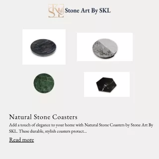 Natural Stone Coasters - Decor Products | Stone Art By SKL