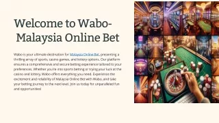 Malaysia Online Bet - Wabo