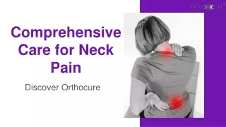 Comprehensive Care for Neck Pain