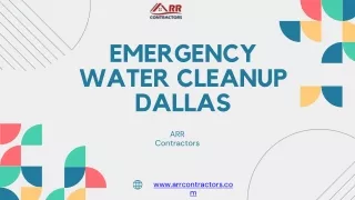 Emergency Water Cleanup Dallas