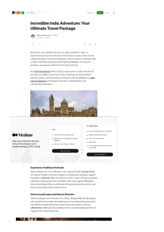 Incredible India Adventure: Your Ultimate Travel Package