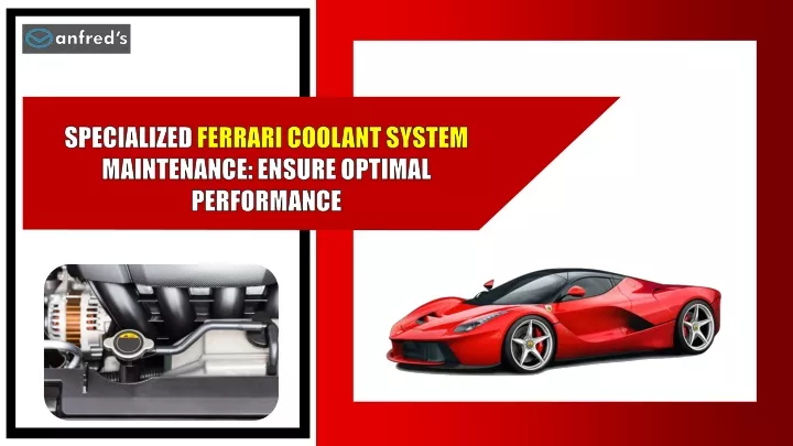 specialized ferrari coolant system maintenance