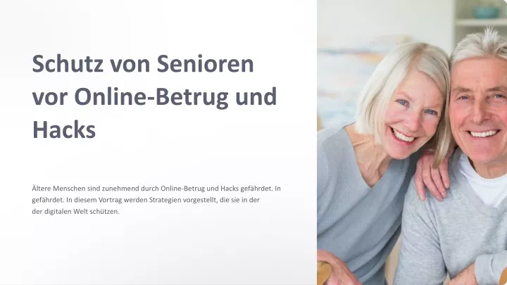 schutz von senioren vor online betrug und hacks