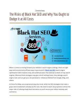 Black Hat SEO Services delhi