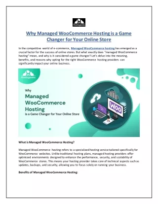 Why Managed WooCommerce Hosting is a Game Changer for Your Online Store