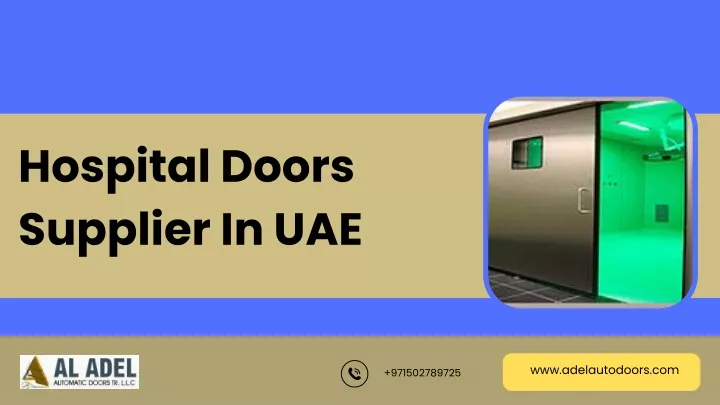 hospital doors supplier in uae