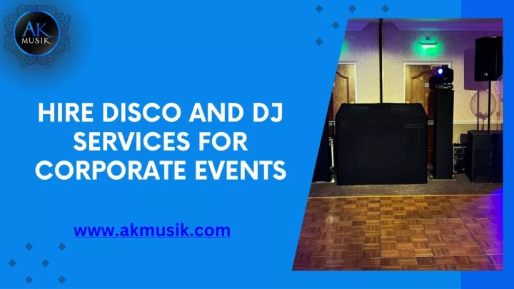 hire disco and dj services for corporate events