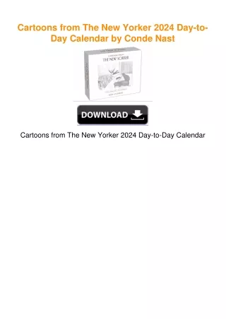 Cartoons from The New Yorker 2024 Day-to-Day Calendar by Conde Nast
