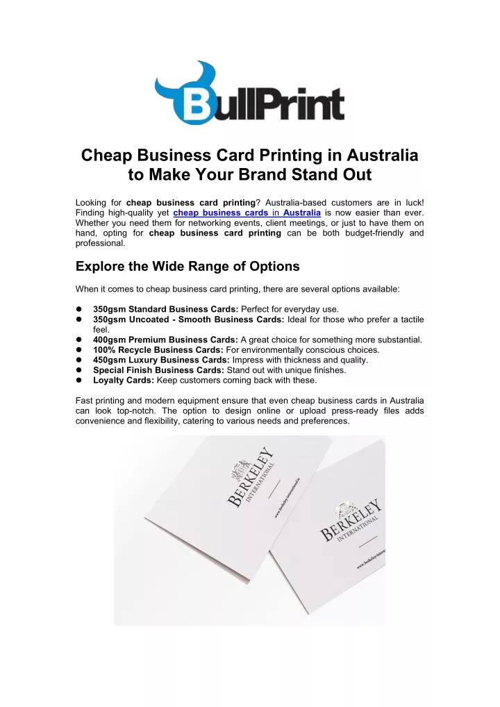 cheap business card printing in australia to make