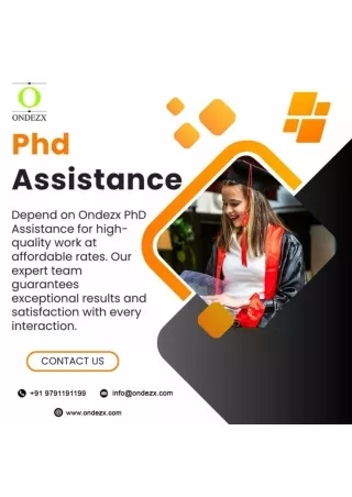 PhD Assistance | Guidance | PhD Thesis Writing Service in India