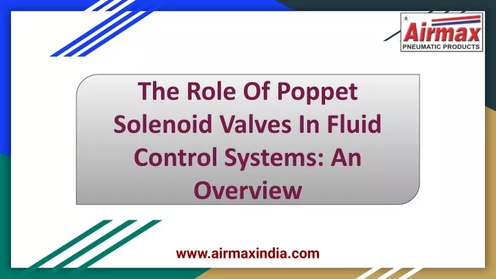 the role of poppet solenoid valves in fluid