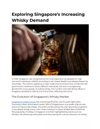 Exploring Singapore's Increasing Whisky Demand (1)