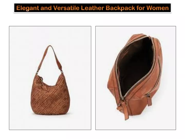 elegant and versatile leather backpack for women