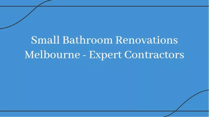 small bathroom renovations melbourne expert