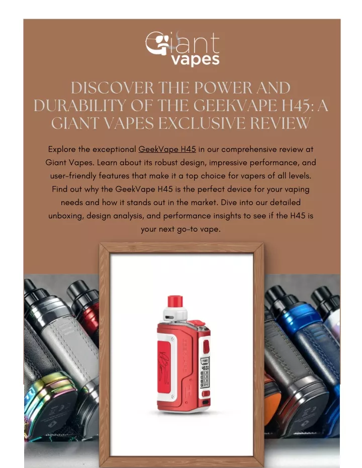 discover the power and durability of the geekvape