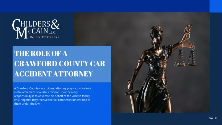 the role of a crawford county car accident