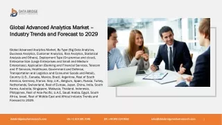 global advanced analytics market by type big data