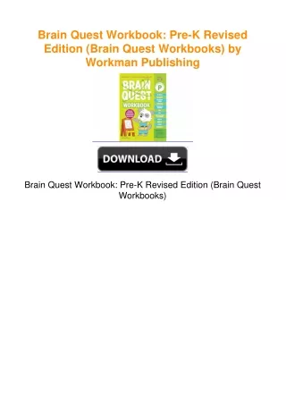 Brain Quest Workbook: Pre-K Revised Edition (Brain Quest Workbooks) by