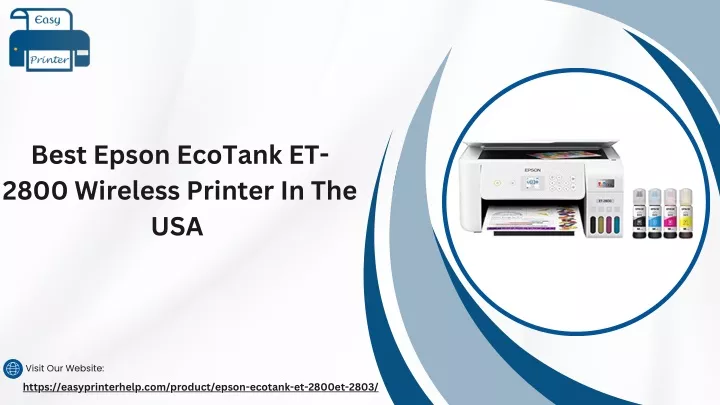best epson ecotank et 2800 wireless printer
