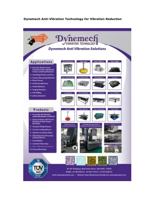 Dynemech Anti-Vibration Technology for Vibration Reduction