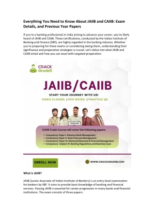 everything you need to know about jaiib and caiib
