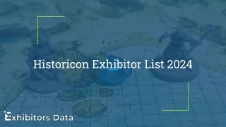 historicon exhibitor list 2024