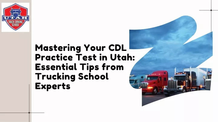 mastering your cdl practice test in utah