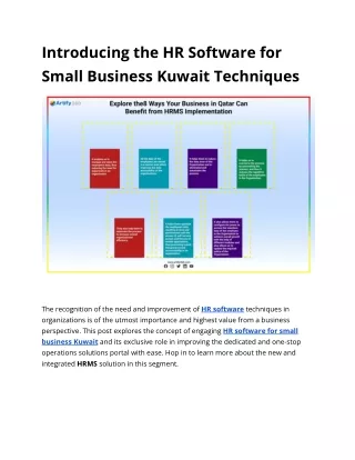 Introducing the HR Software for Small Business Kuwait Techniques